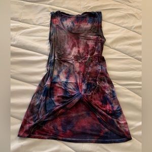 Hand tie dyed tank/tunic/dress, NWOT size medium